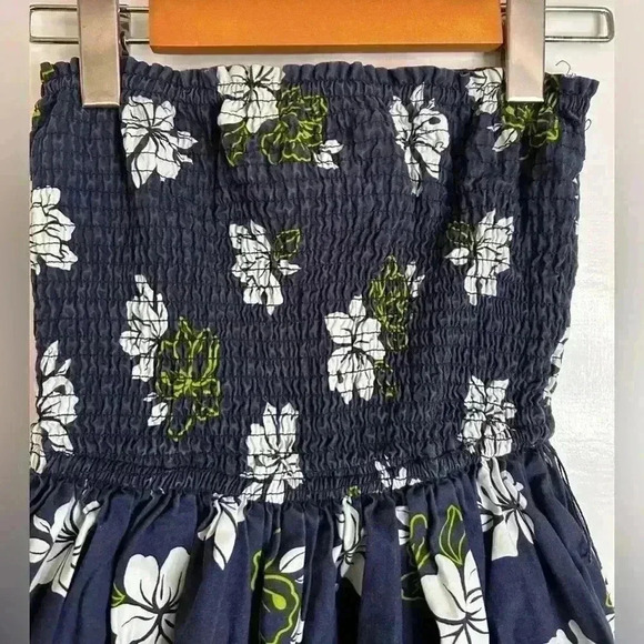 Women’s Y2K Hollister  Floral Smocked Tube Dress Size Small - Picture 4 of 8